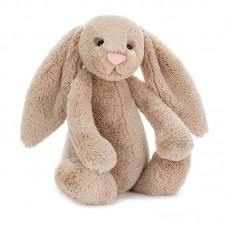 Jellycat 害羞米色邦尼兔（大号：36厘米x15厘米）